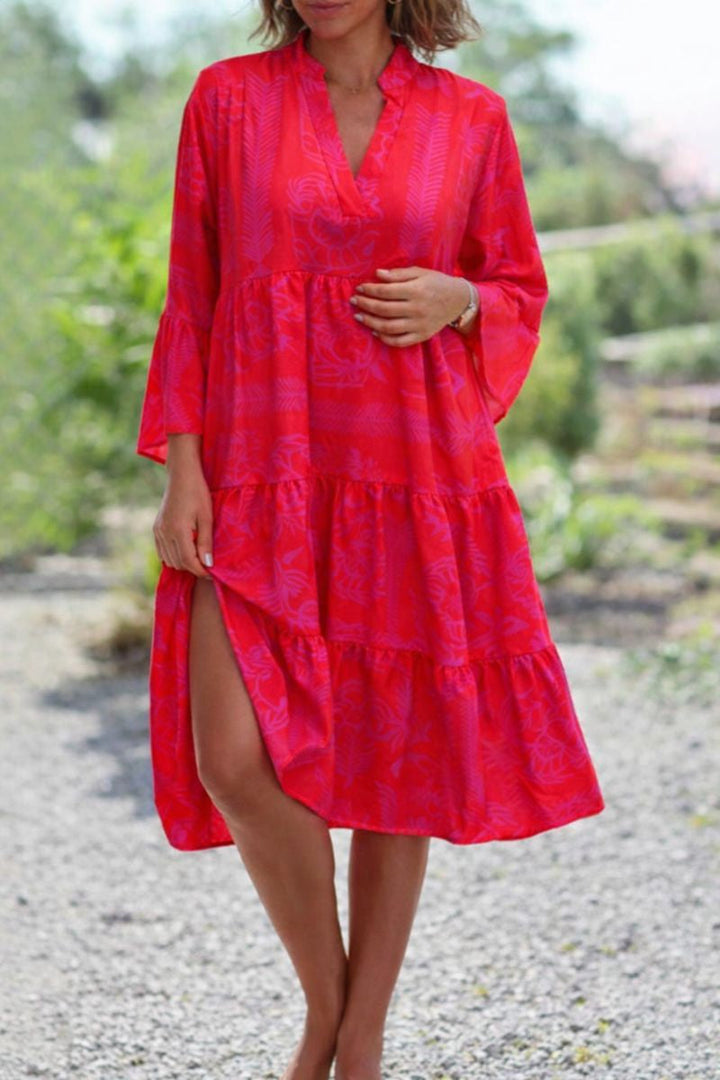 Penelope | Women’s Boho Loose Fit Midi Dress For Summer