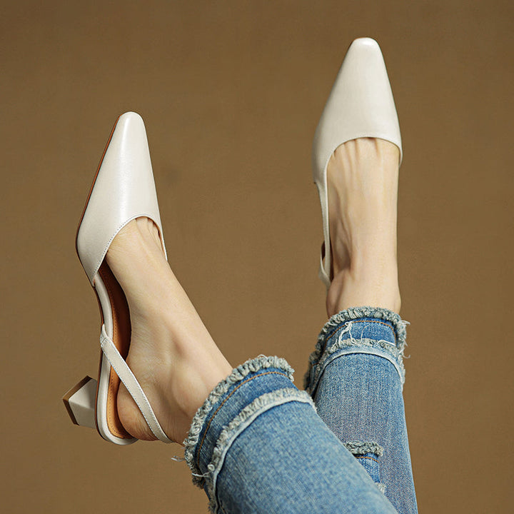 Camille Genuine Leather Heels