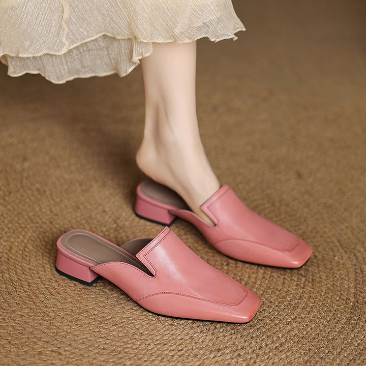 Bellesa Leather Mules