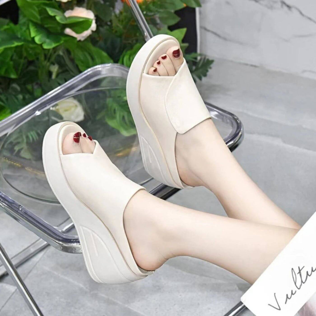 Sky | Elegant Orthopedic Slip-on Wedge Sandals