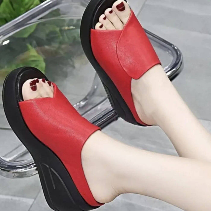 Sky | Elegant Orthopedic Slip-on Wedge Sandals