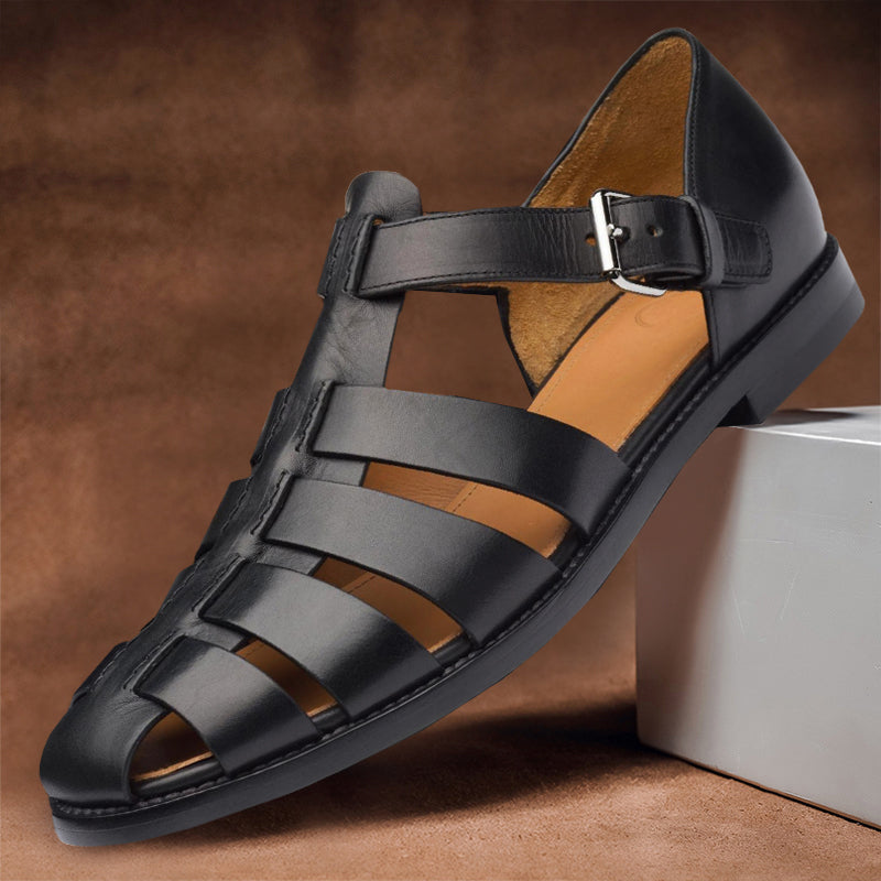 Kennedy - Vegan Leather Fisherman Sandals