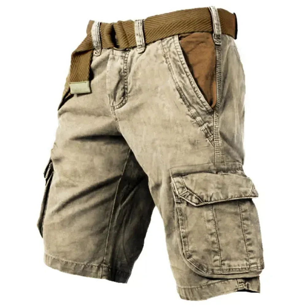 Roland | Men’s Cotton Cargo Shorts with Multiple Pockets