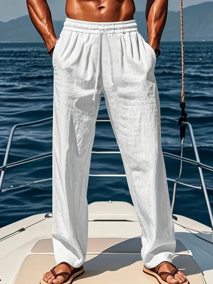 Peter | Men’s Pants with Elastic Waistband and Adjustable Drawstring