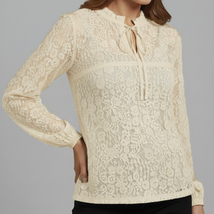 Catherine - Sheer Lace Blouse