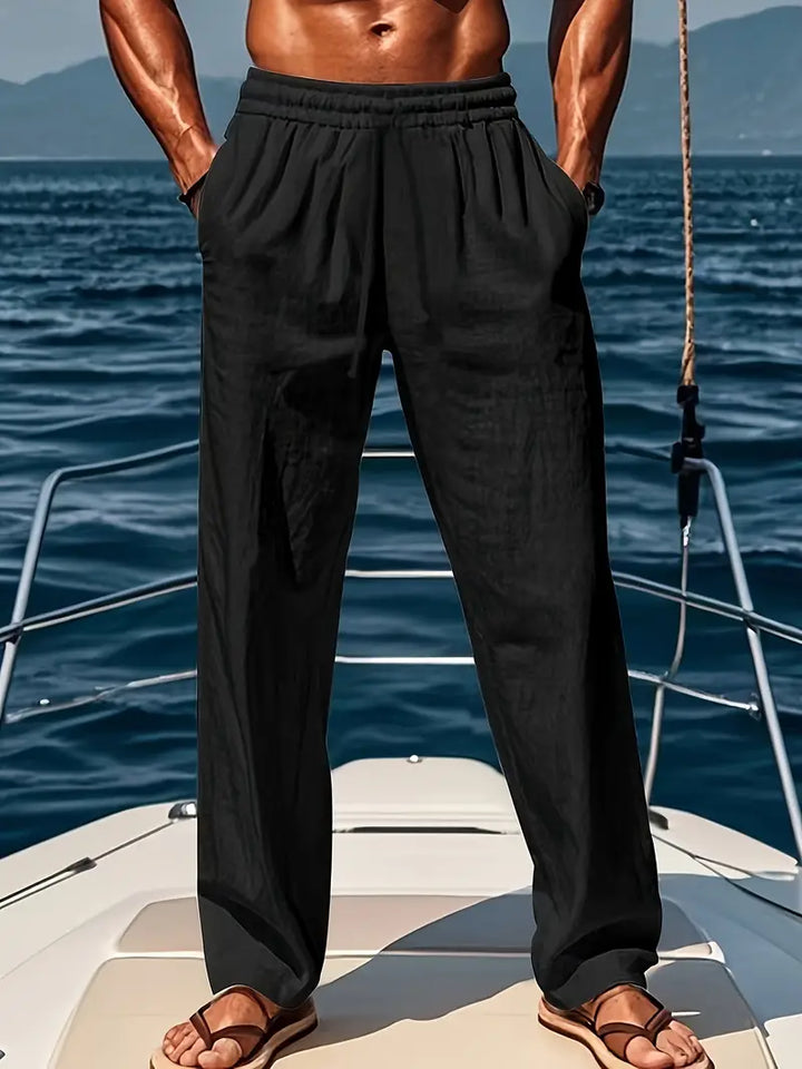 Peter | Men’s Pants with Elastic Waistband and Adjustable Drawstring