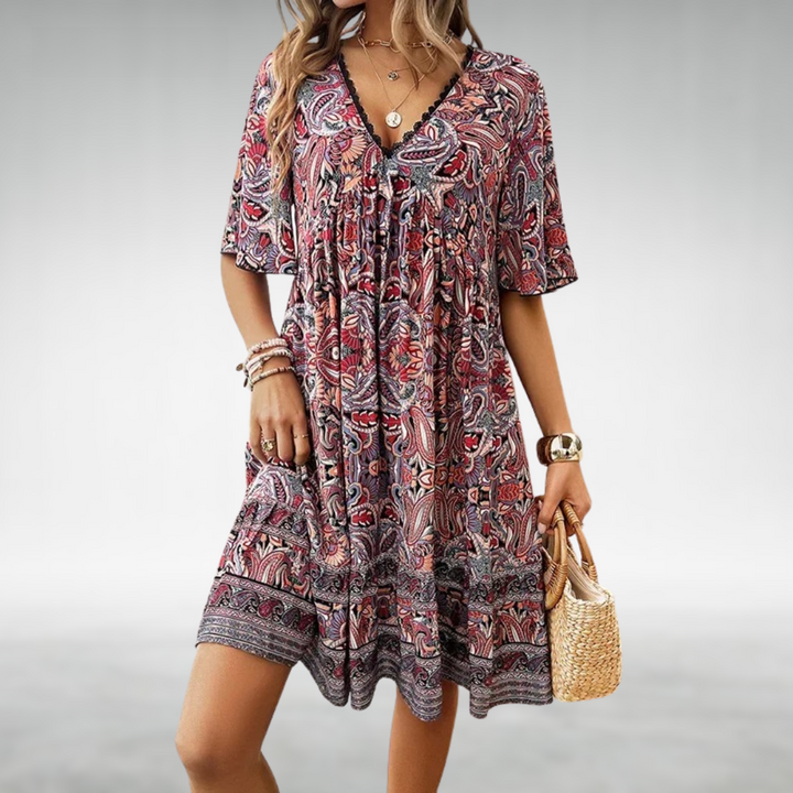 Dahlia | Women's Cocktail Draped Chic Summer Dress