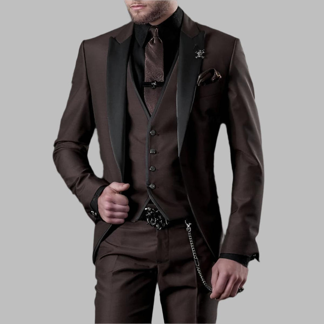 Donald | Men Luxury Three Piece Wedding Suit Set
