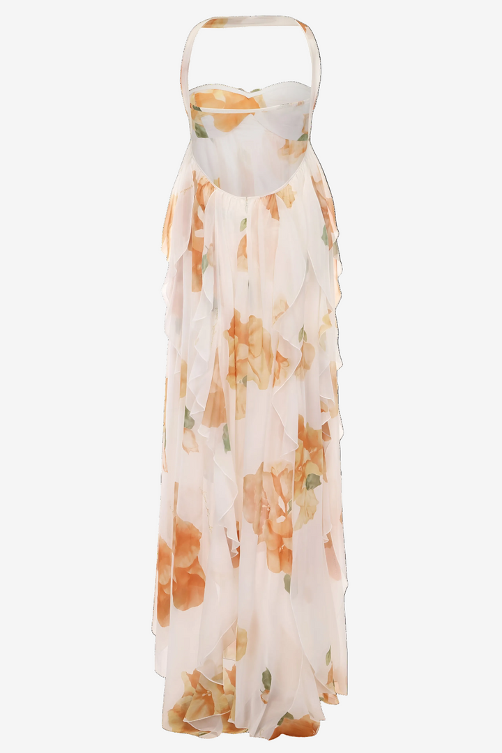 Vicky - Halter Open Back Maxi Dress