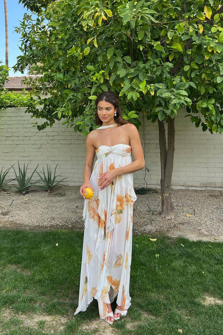 Vicky - Halter Open Back Maxi Dress