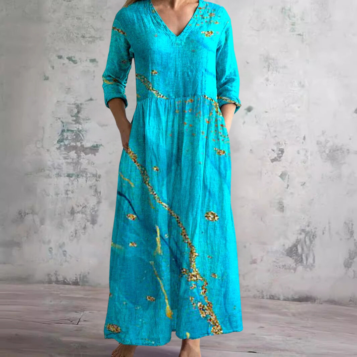 Katriel | Casual Bohemian Floral Print Maxi Dress for Women