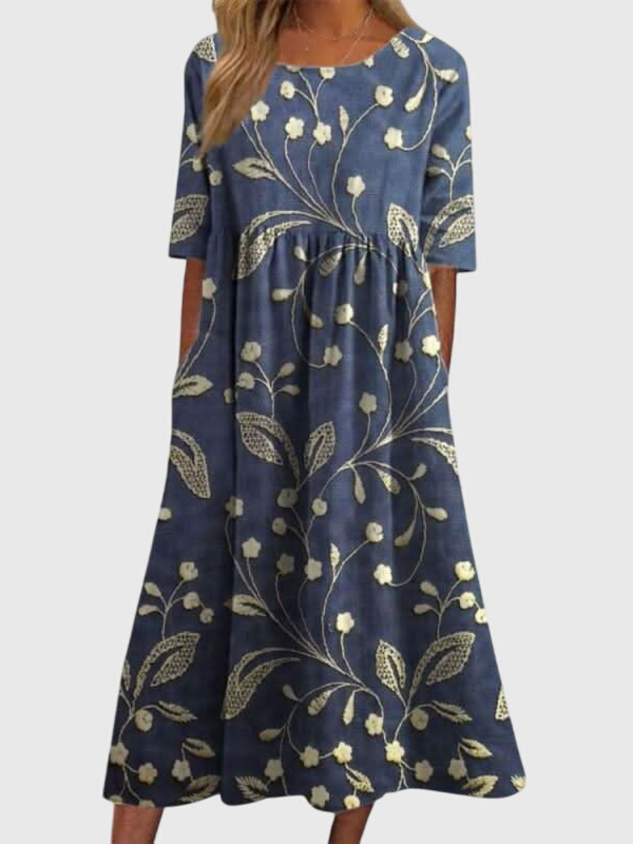 Djala | Women's Flattering Wrap Midi Dress