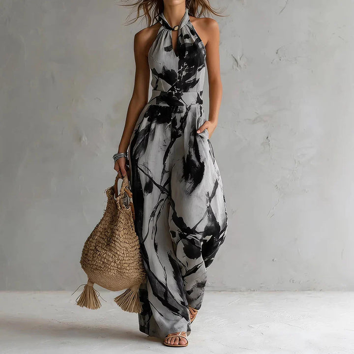Aria Flowy Halter Maxi Dress