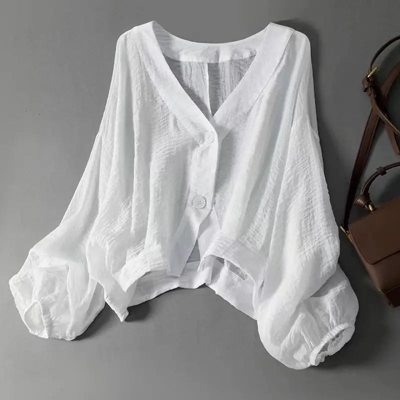 Eliana - Elegant Summer Linen Blouse