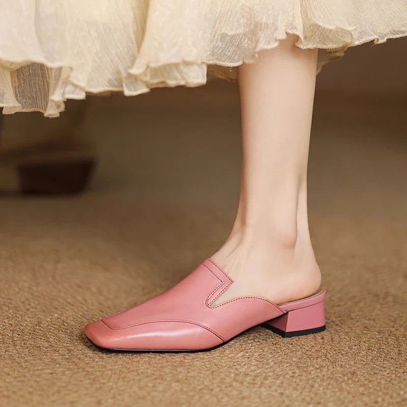 Bellesa Leather Mules