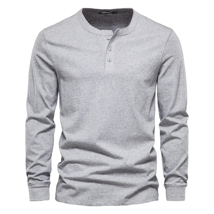 Christopher | Stylish Men’s Long-Sleeve Henley Shirt