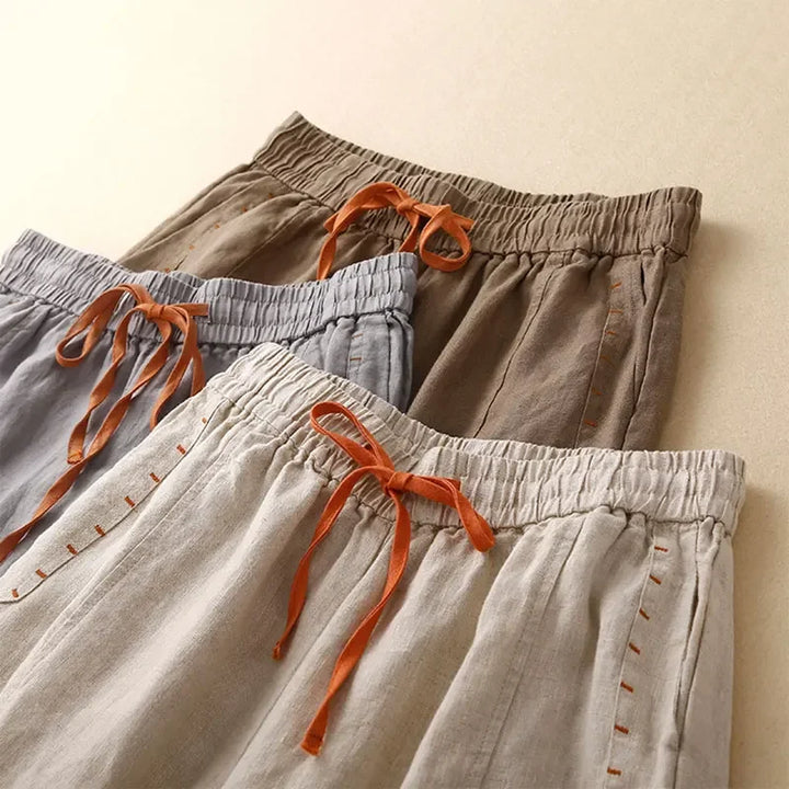 Varie - Boho Chic Linen Summer Pants