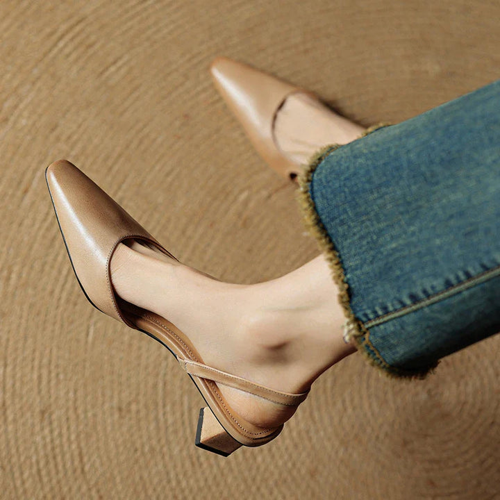 Camille Genuine Leather Heels