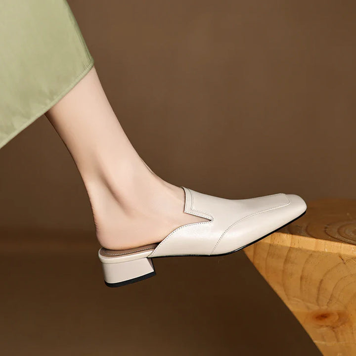 Bellesa Leather Mules