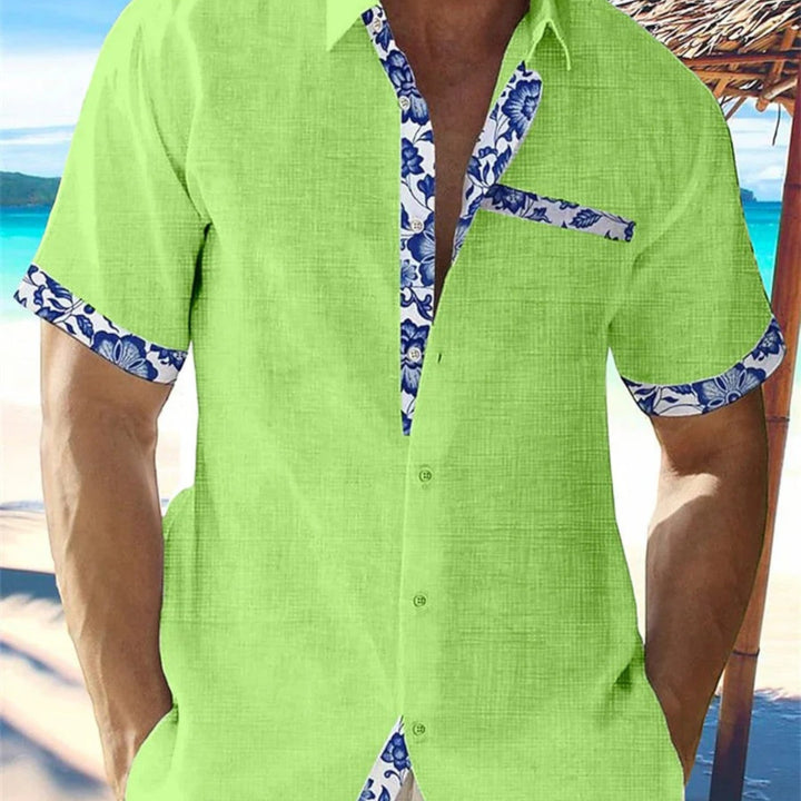 George | Men’s Lightweight Breathable Tropical Floral Collar Shirt