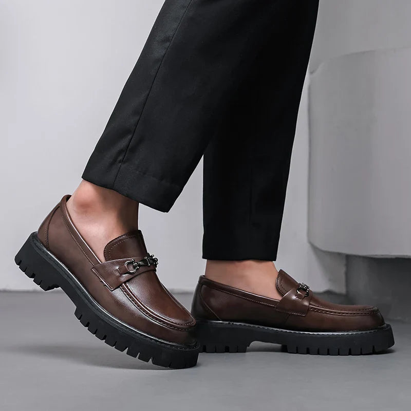 Elegant Marino Leather Dress Loafers
