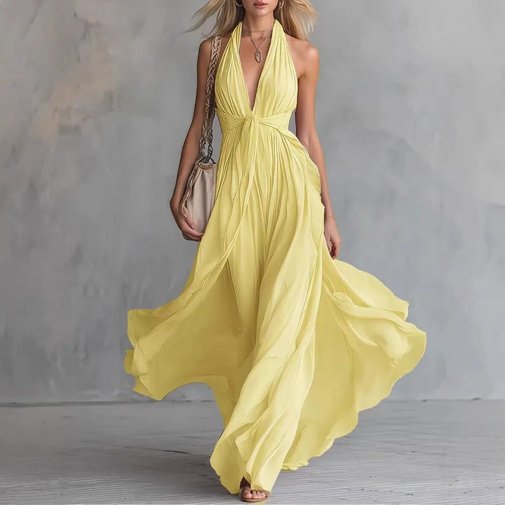 Roselyn Flowy Evening Maxi Dress