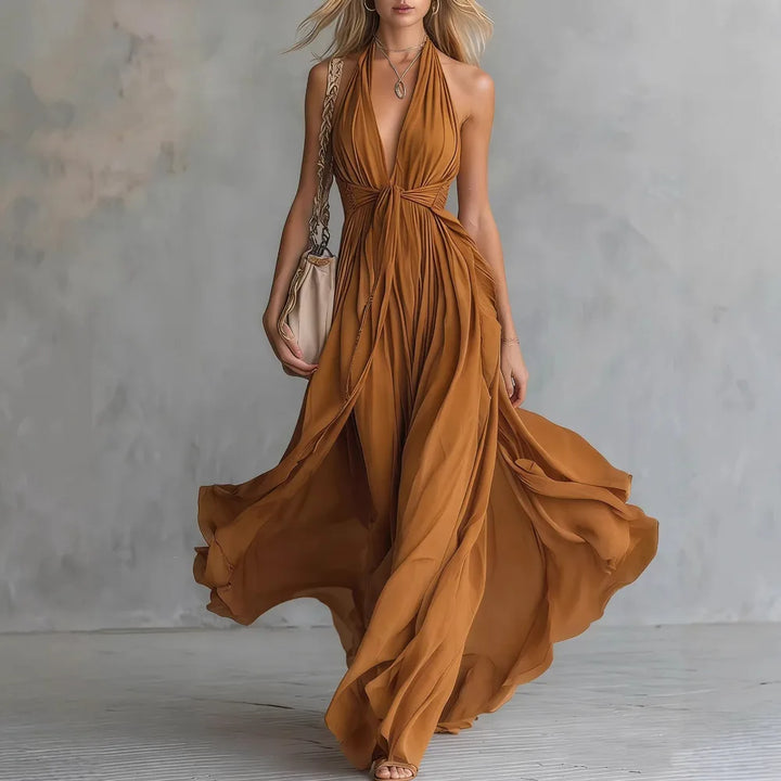 Roselyn Flowy Evening Maxi Dress
