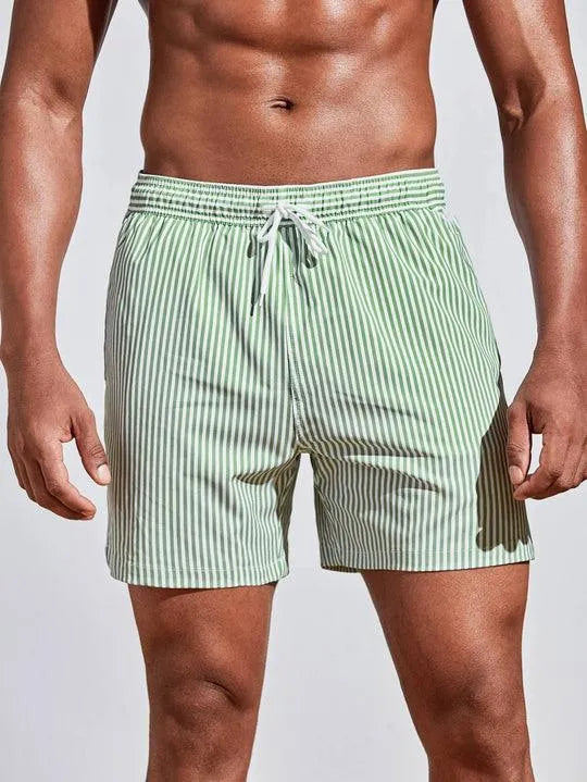 Gene | Men’s Striped Swim Shorts for Comfort and Style