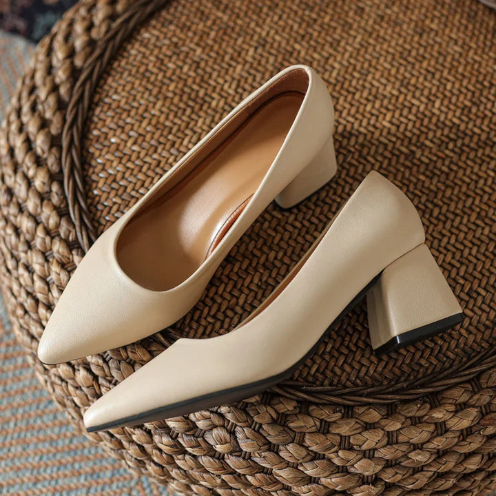 Orlena Leather Heels