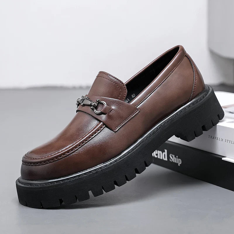 Elegant Marino Leather Dress Loafers