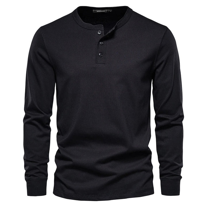 Christopher | Stylish Men’s Long-Sleeve Henley Shirt