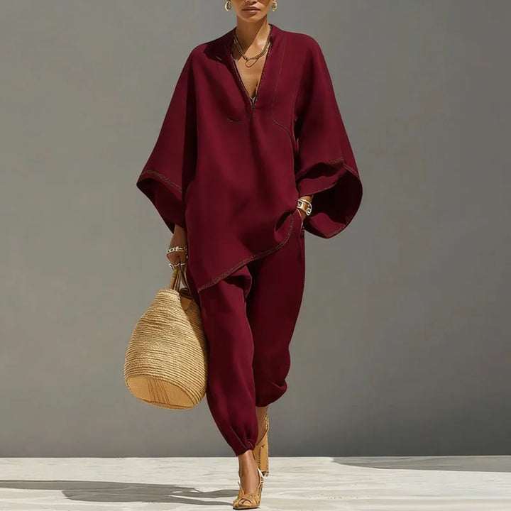 Gianna - Women Boho Elegant Linen Matching Set