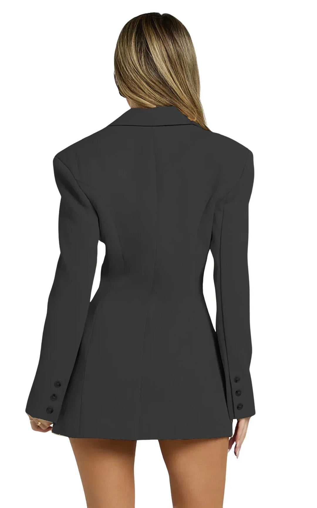 Mara - Waist Cinching Formal Fitted Blazer Dress
