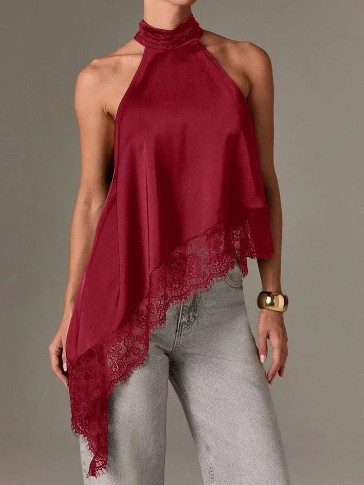 Sky - Casual Summer Top Halter Neck Blouse