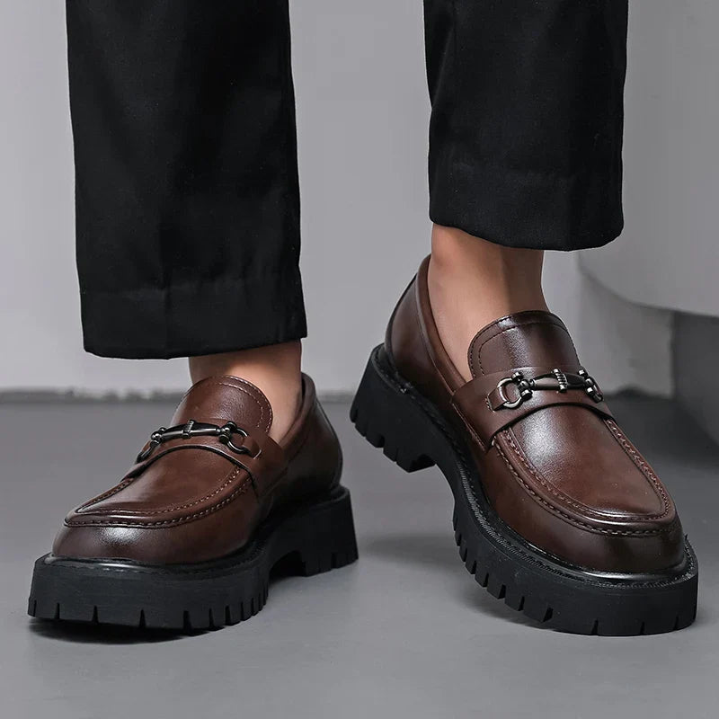 Elegant Marino Leather Dress Loafers