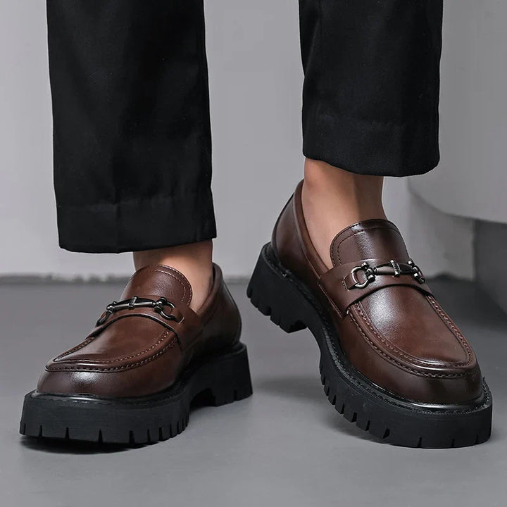 Elegant Marino Leather Dress Loafers