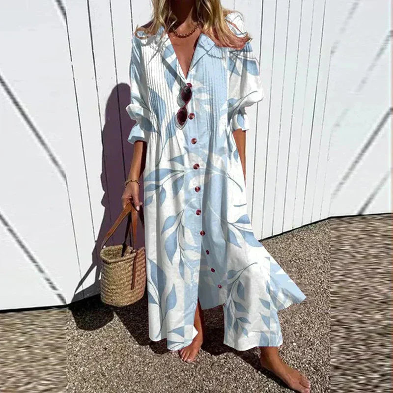 Margaret | Women’s Boho Floral Summer Maxi Dress