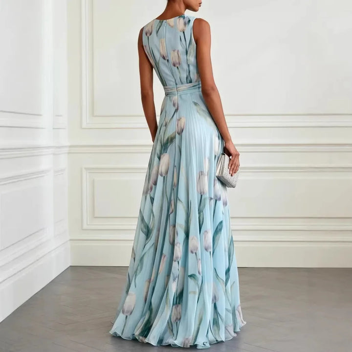 Victoria Tulip Chic Wedding Guest Maxi Dress