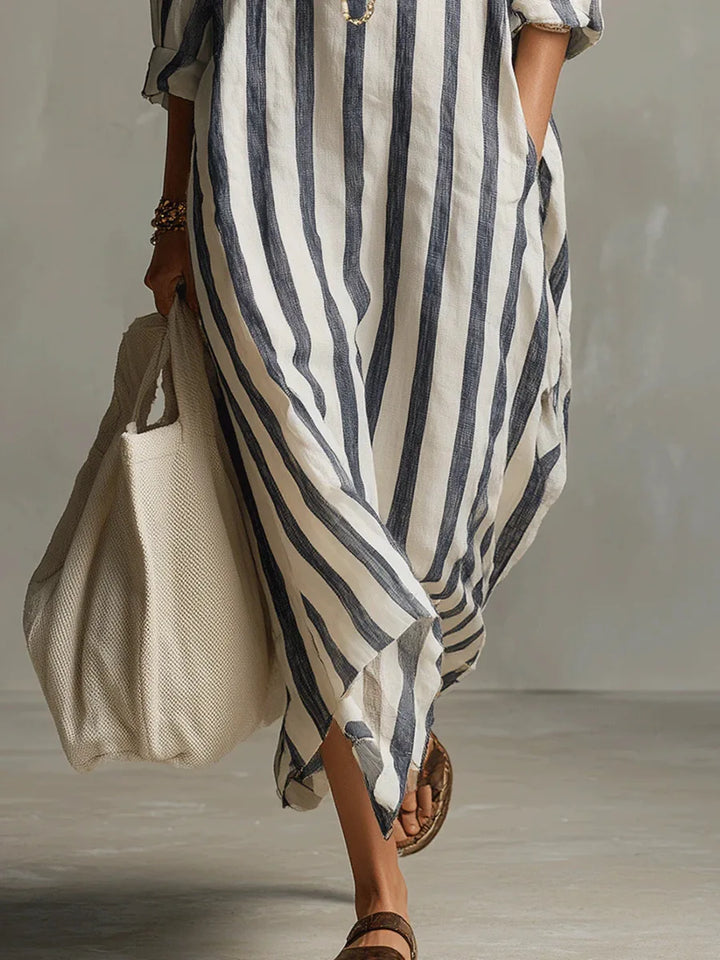 Amaris - Chic Linen Long Shirt Dress Women