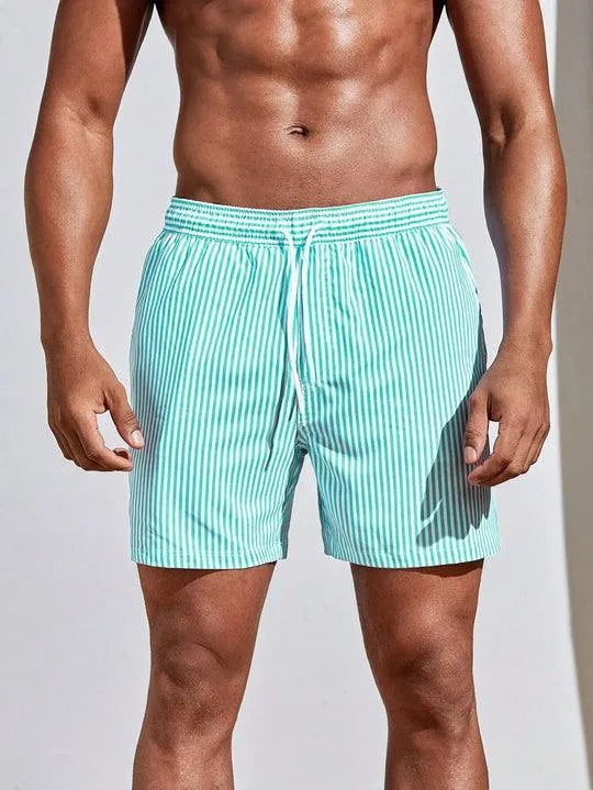 Gene | Men’s Striped Swim Shorts for Comfort and Style