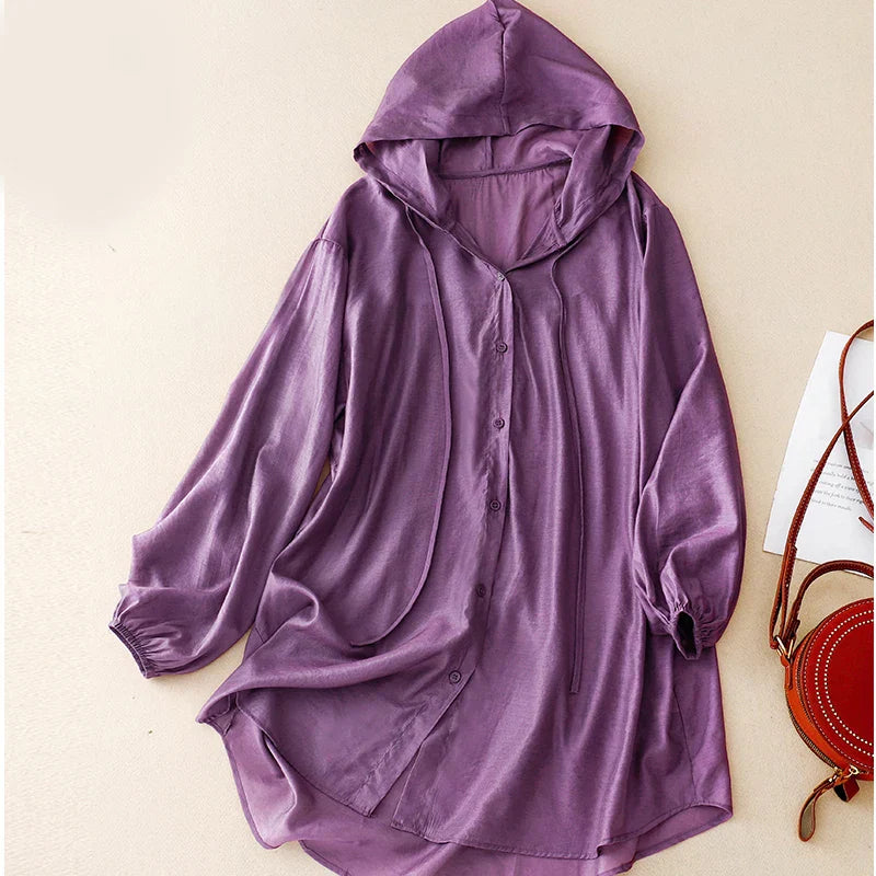 Juniper - Light Summer Linen Hoodie