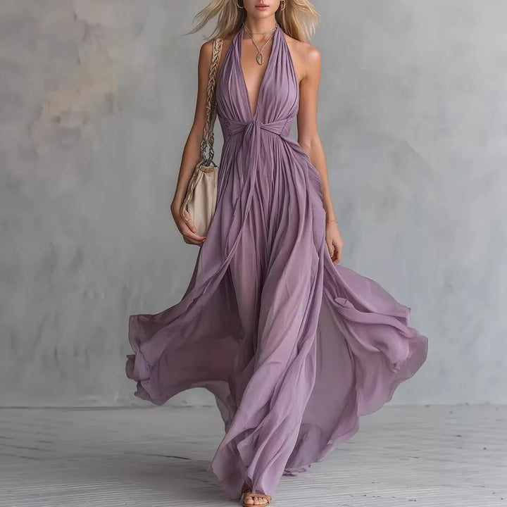 Roselyn Flowy Evening Maxi Dress