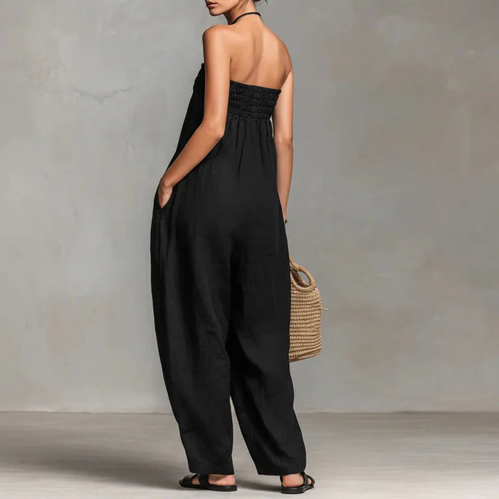 Cordella Boho Off Shoulder Lightweight Jumpsuit