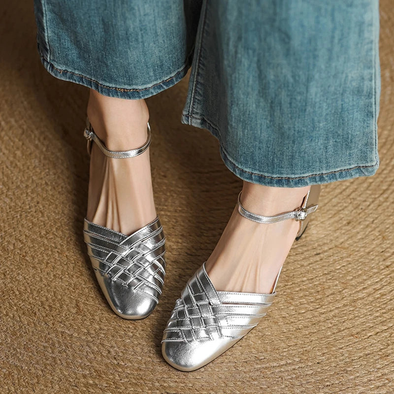 Avora Genuine Leather Heels