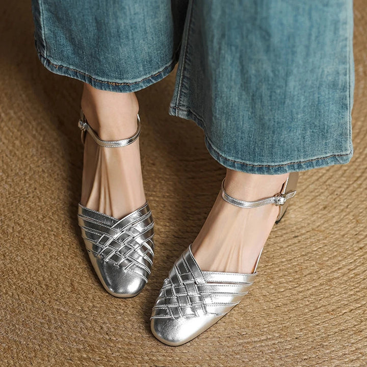 Avora Genuine Leather Heels