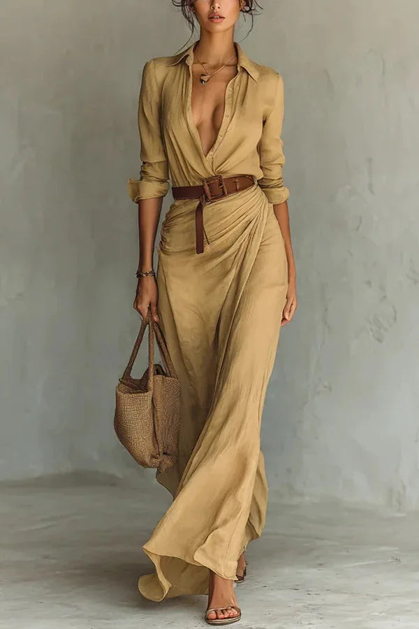 Perla - Boho Chic Wrap Maxi Dress
