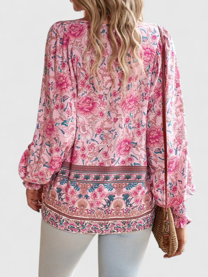 Jacklyn | Women's Boho Floral Blouse