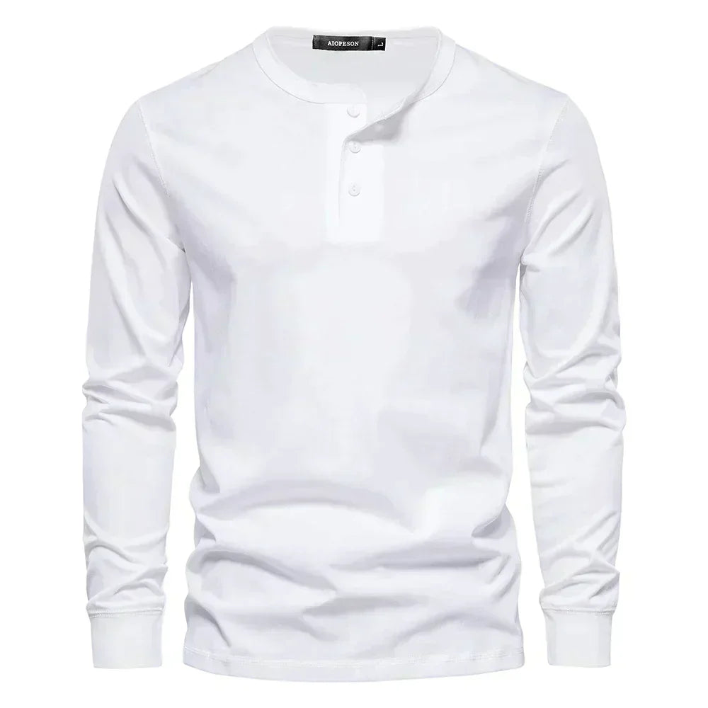 Christopher | Stylish Men’s Long-Sleeve Henley Shirt