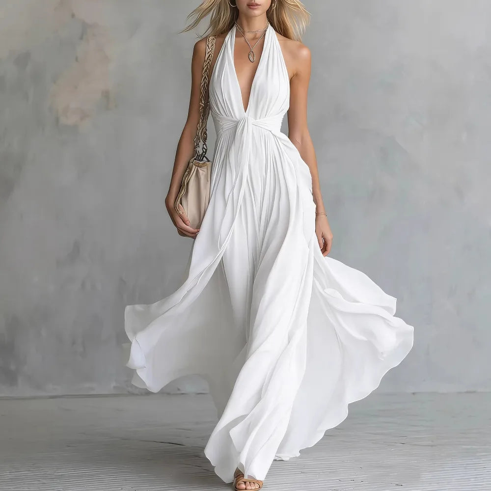 Roselyn Flowy Evening Maxi Dress