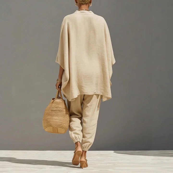 Gianna - Women Boho Elegant Linen Matching Set